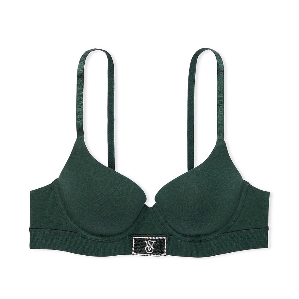 NWT Victoria’s Secret The T Shirt Shine Patch Push Up Perfect Shape Bra. 38DD - Picture 2 of 7